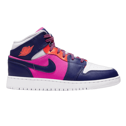 Nike Air Jordan 1 Mid Fire Pink Barely Grape (GS)
