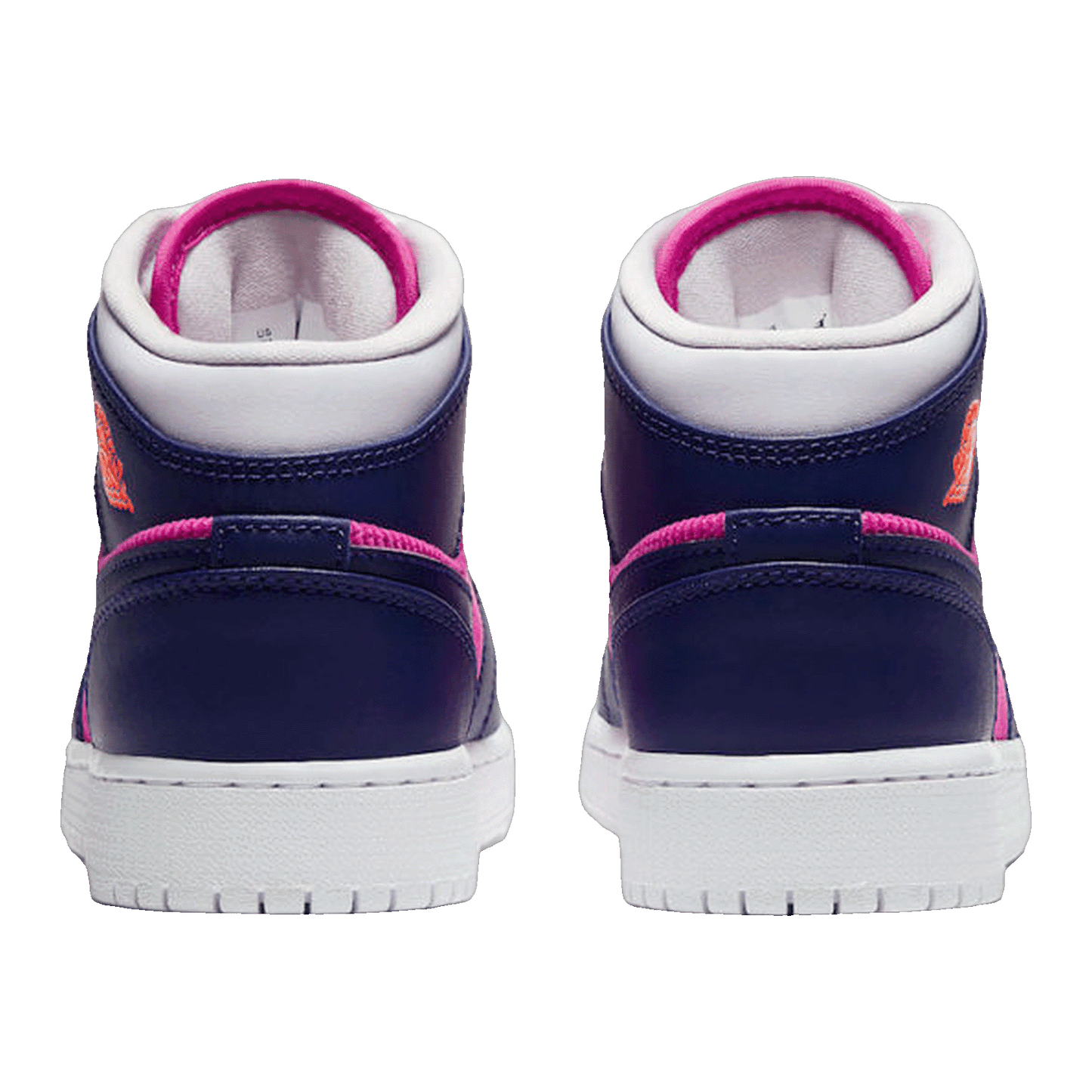 Nike Air Jordan 1 Mid Fire Pink Barely Grape (GS) Back