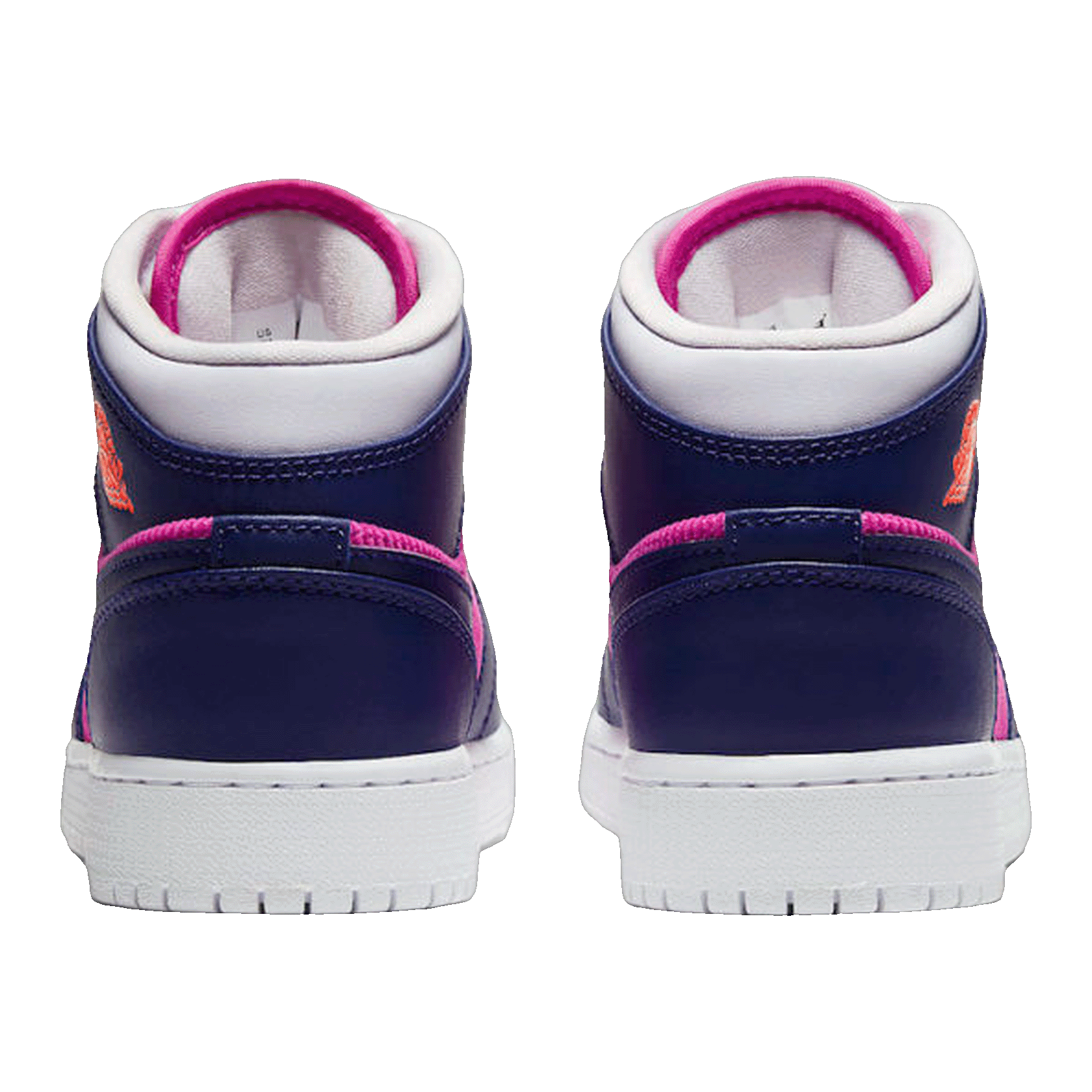 Nike Air Jordan 1 Mid Fire Pink Barely Grape (GS) Back