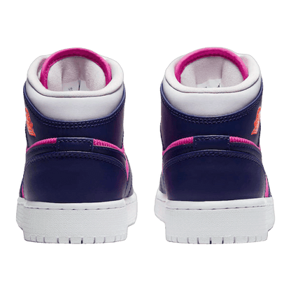 Nike Air Jordan 1 Mid Fire Pink Barely Grape (GS) Back
