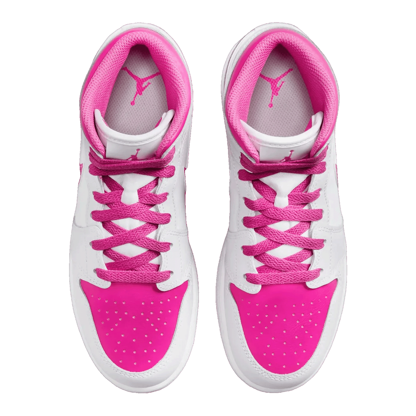 Nike Air Jordan 1 Mid Fire Pink (GS) Oben
