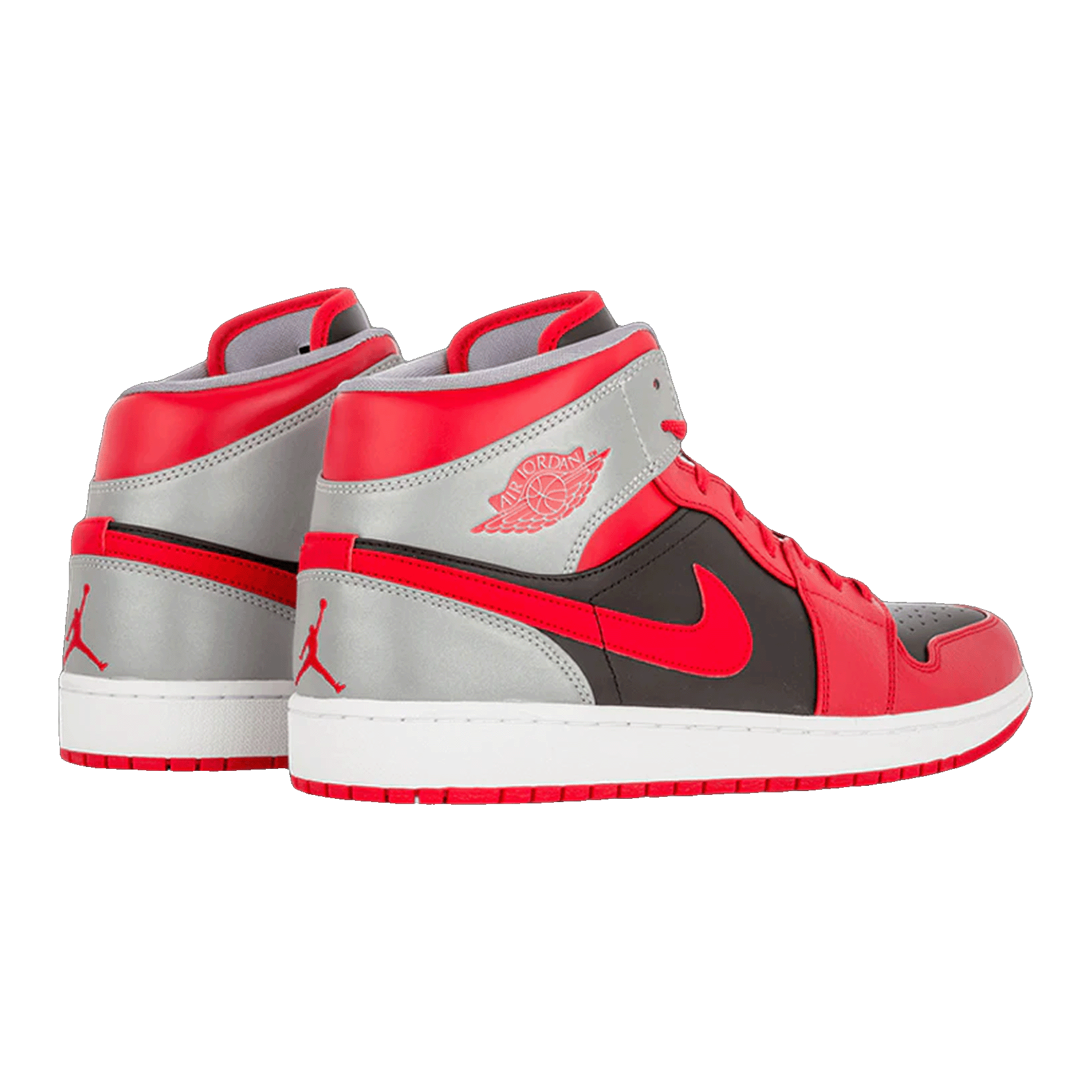 Nike Air Jordan 1 Mid Fire Red Cement Back