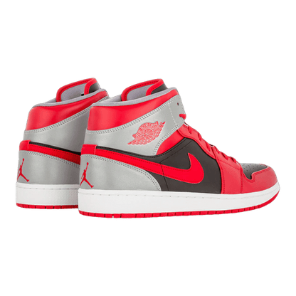Nike Air Jordan 1 Mid Fire Red Cement Back