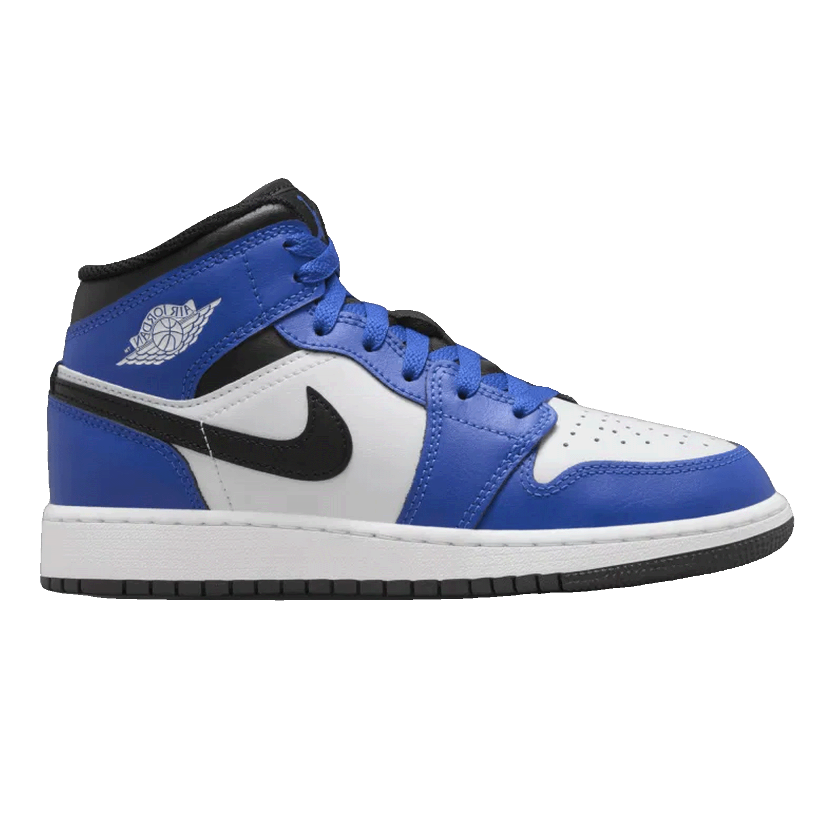 Nike Air Jordan 1 Mid Game Royal White Black (GS)