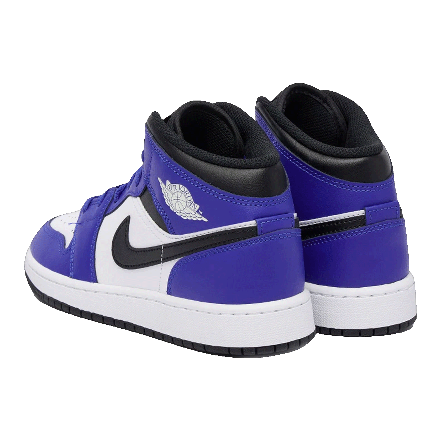 Nike Air Jordan 1 Mid Game Royal White Black (GS) Back