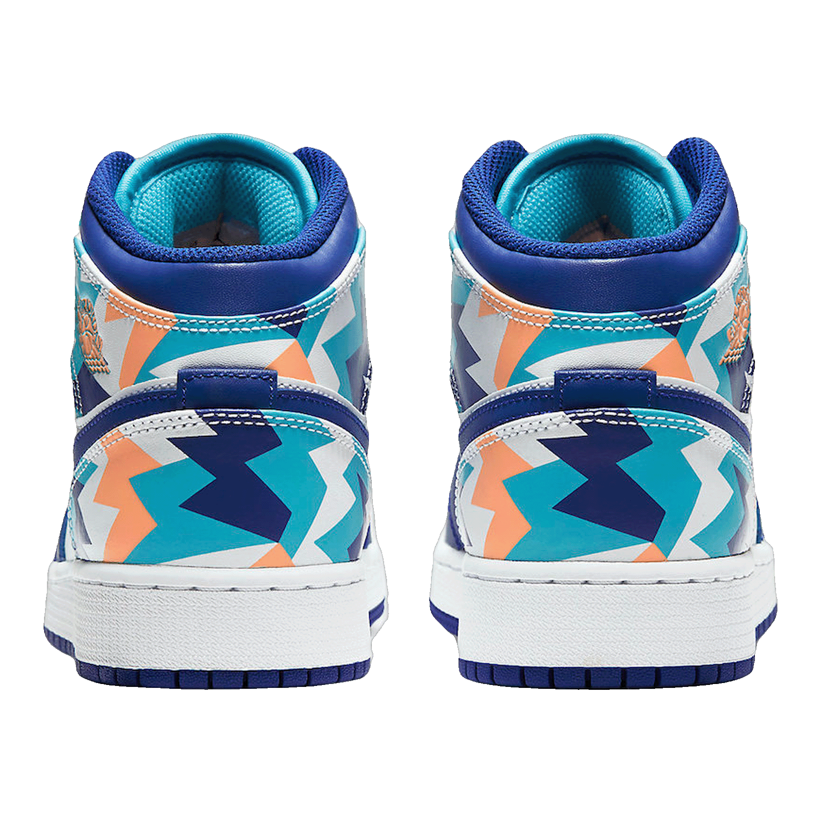 Nike Air Jordan 1 Mid Geometric Print (GS) Back