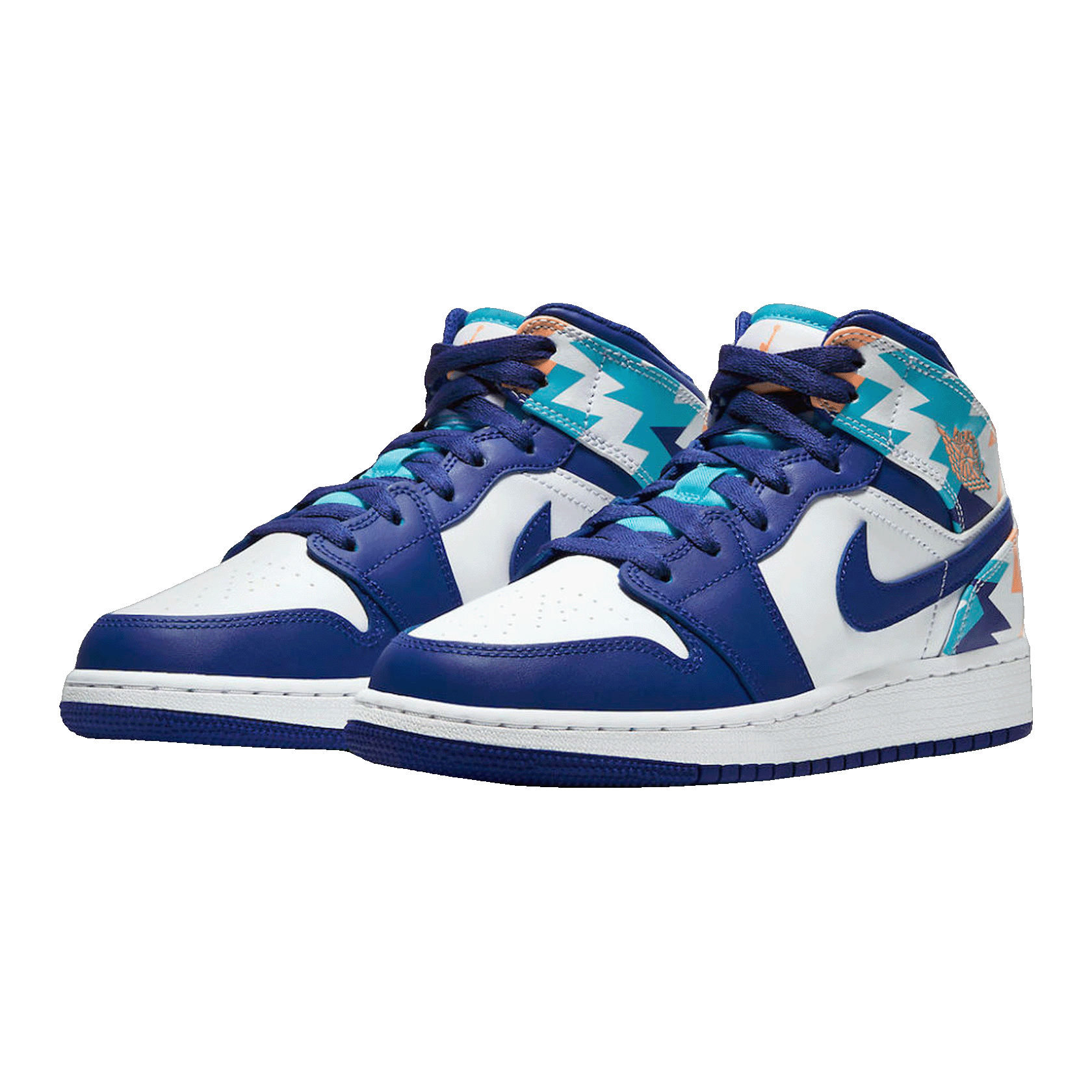 Nike Air Jordan 1 Mid Geometric Print (GS) Side
