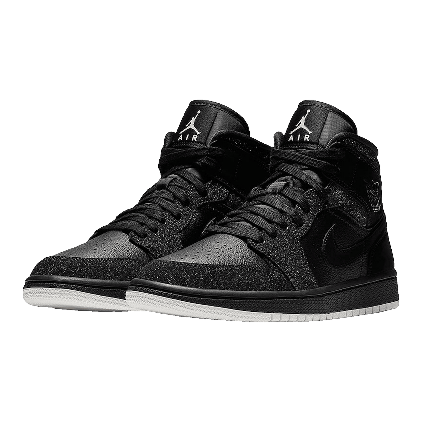 Nike Air Jordan 1 Mid Glitter Black (W) Side