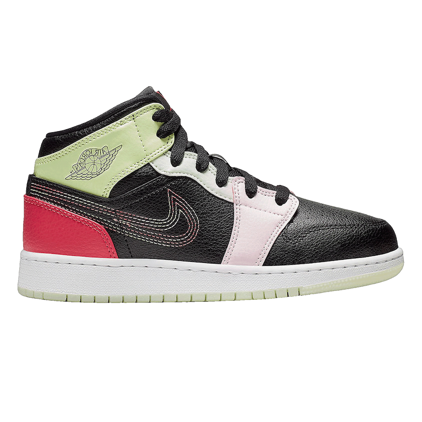 Nike Air Jordan 1 Mid Glow-In-The-Dark (GS)