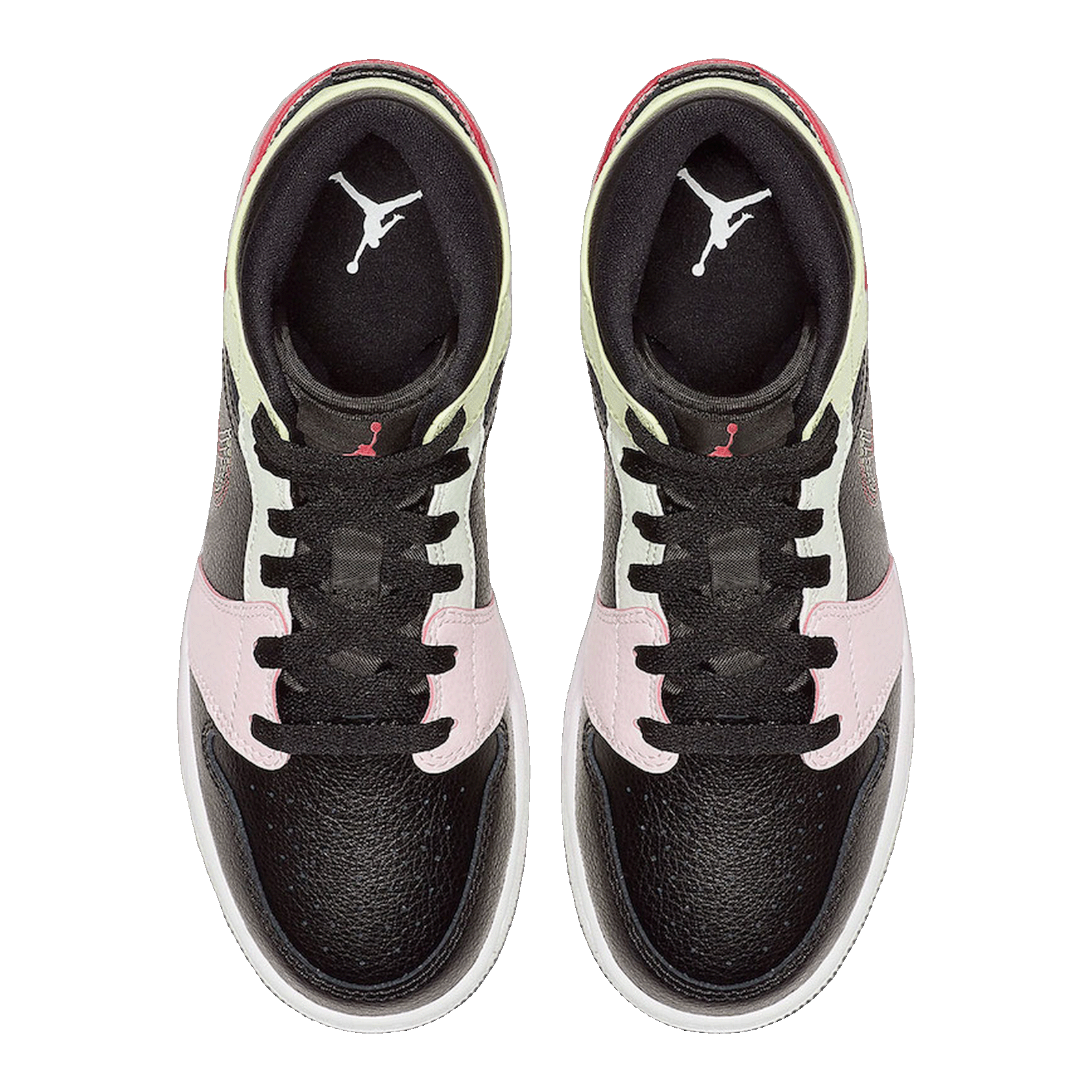 Nike Air Jordan 1 Mid Glow-In-The-Dark (GS) Oben