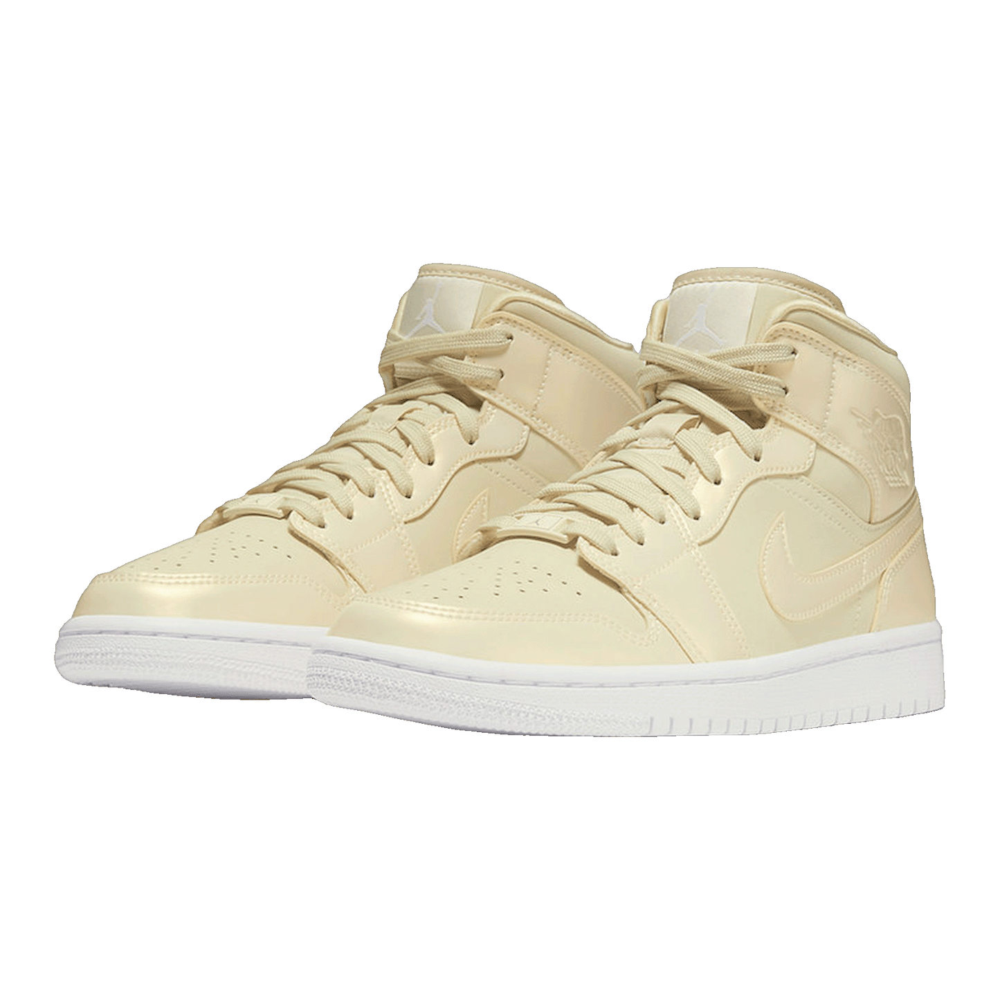 Nike Air Jordan 1 Mid Goose Feather Yellow (W) Side