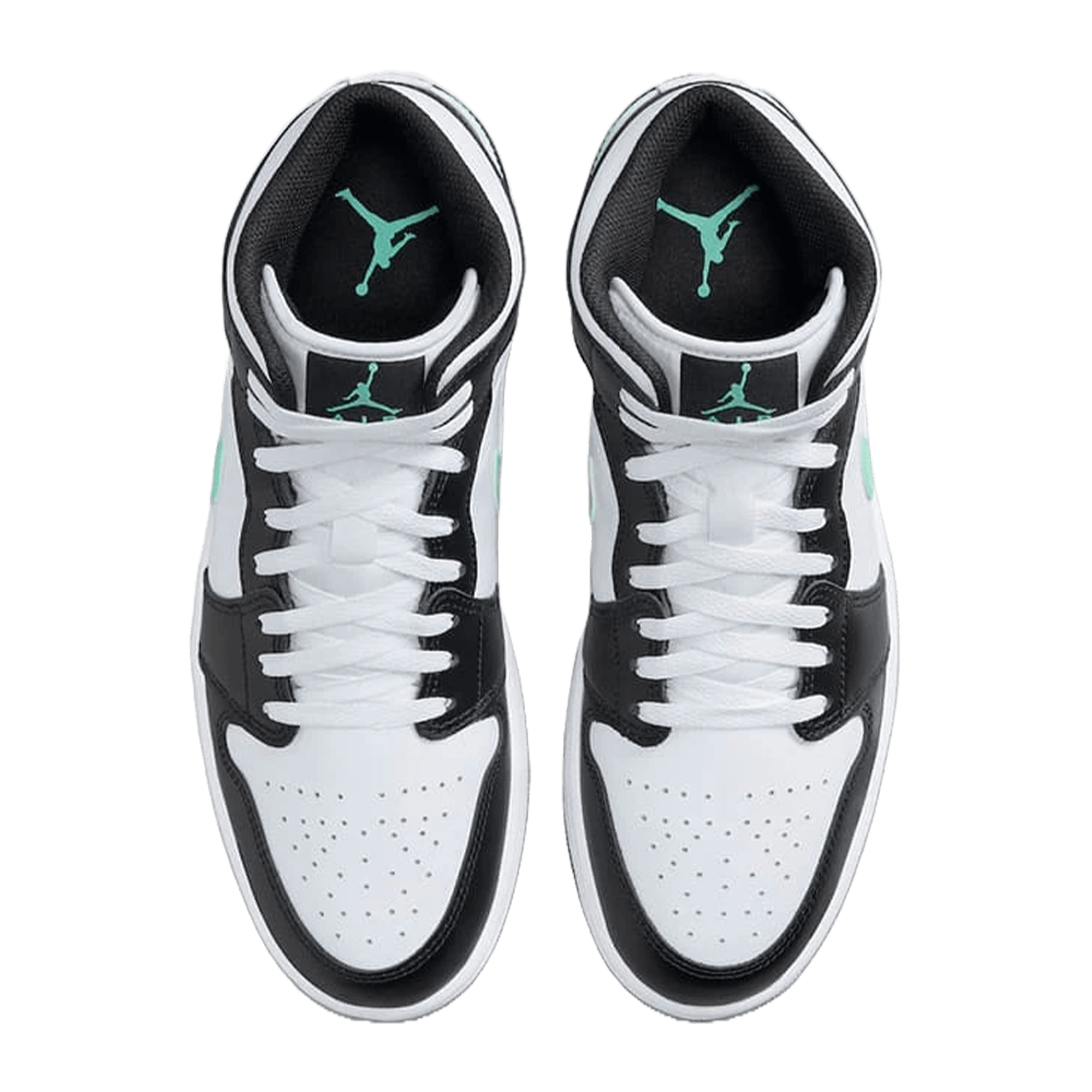 Nike Air Jordan 1 Mid Green Glow Oben
