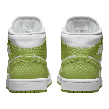 Nike Air Jordan 1 Mid Green Python (W) Back