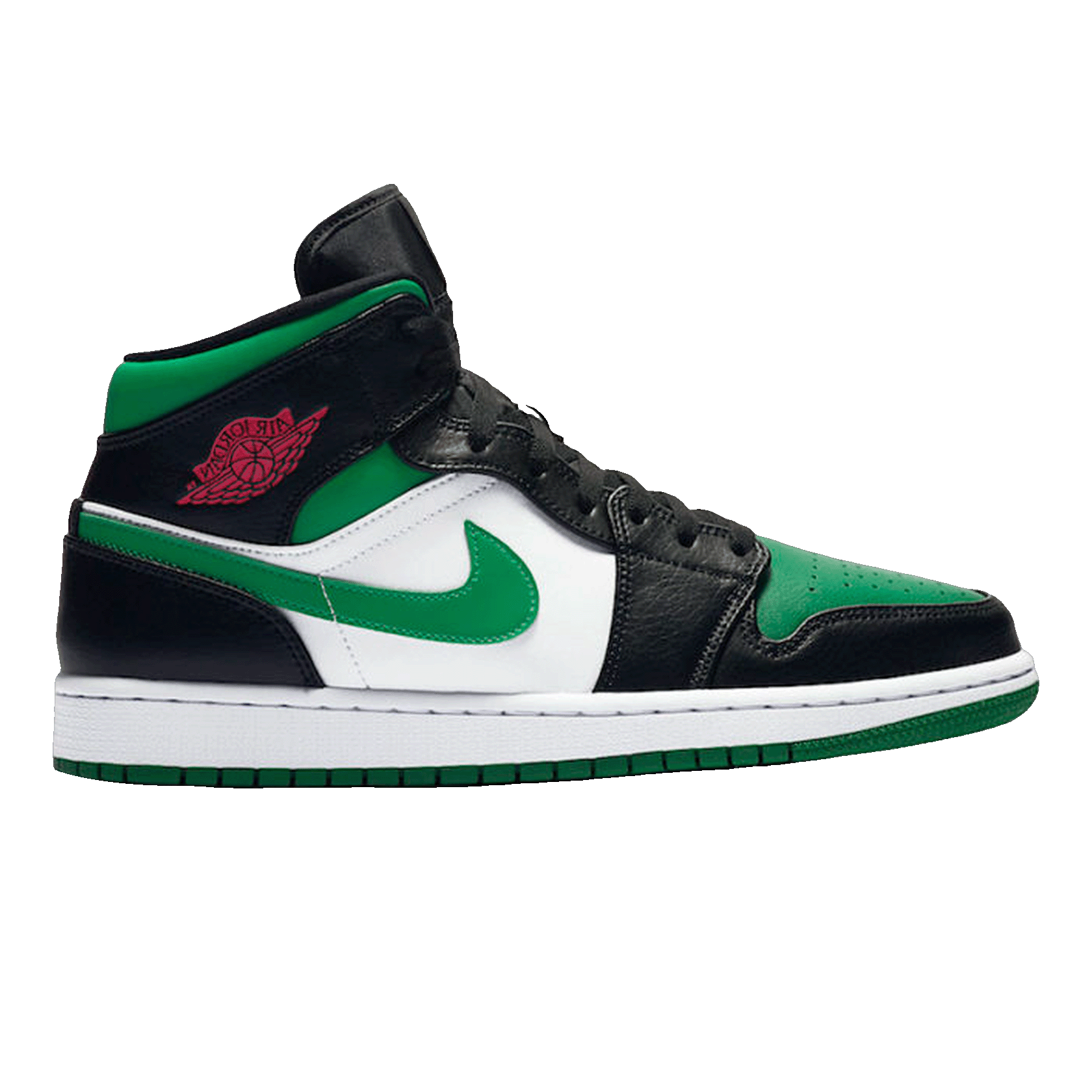 Nike Air Jordan 1 Mid Green Toe