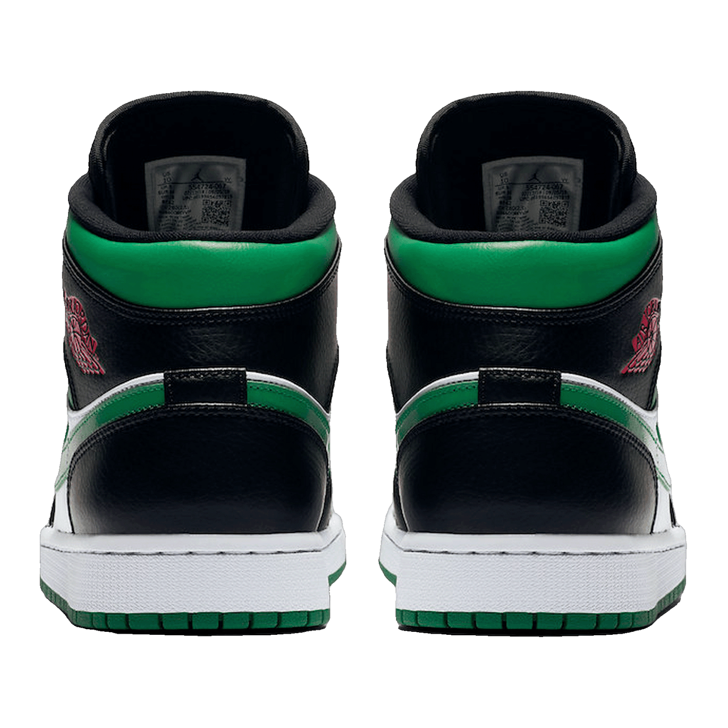 Nike Air Jordan 1 Mid Green Toe Back