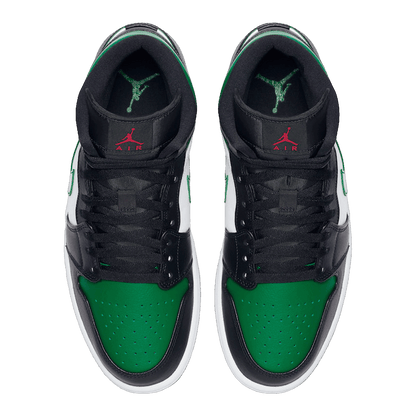 Nike Air Jordan 1 Mid Green Toe Oben