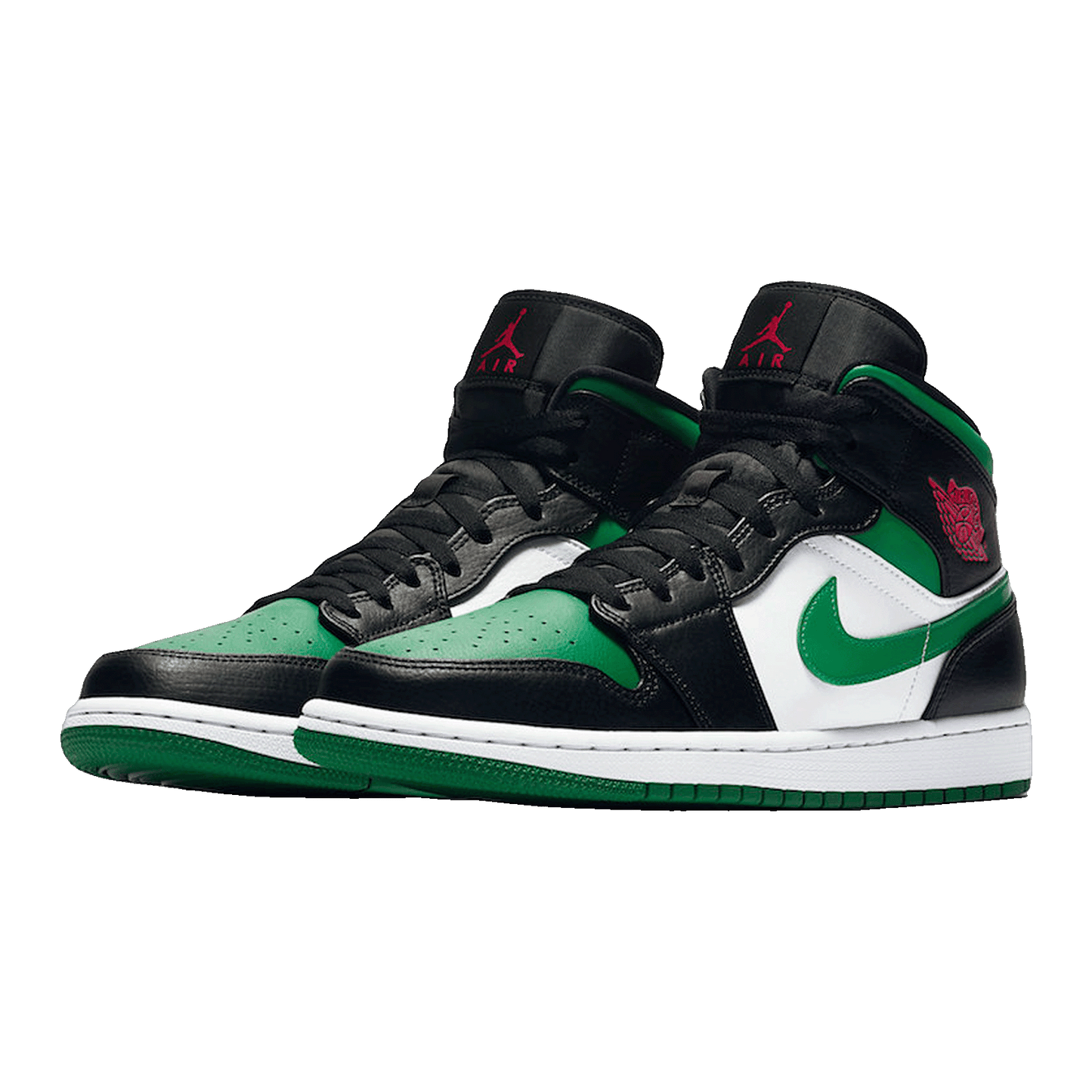 Nike Air Jordan 1 Mid Green Toe Side