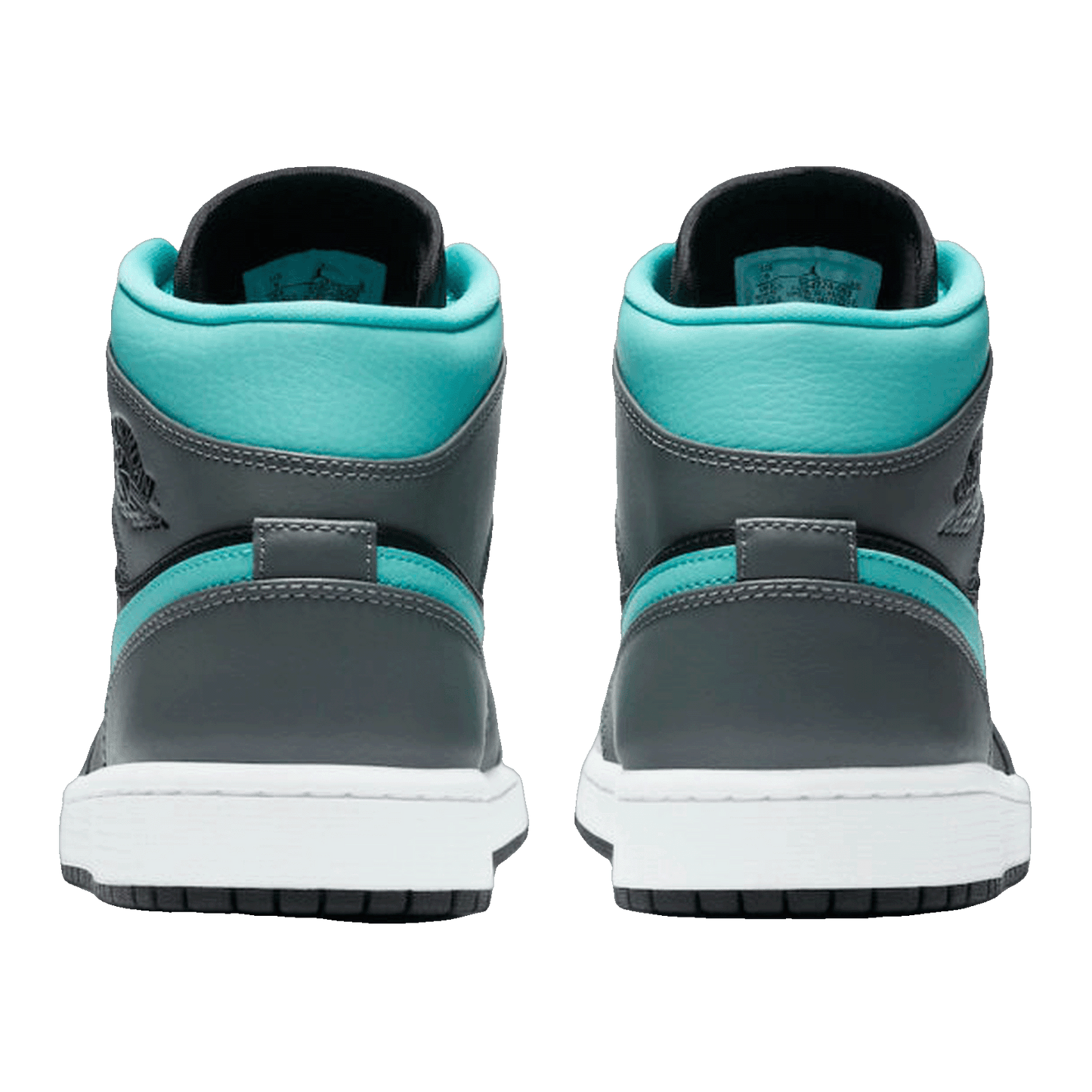 Nike Air Jordan 1 Mid Grey Aqua (GS) Back