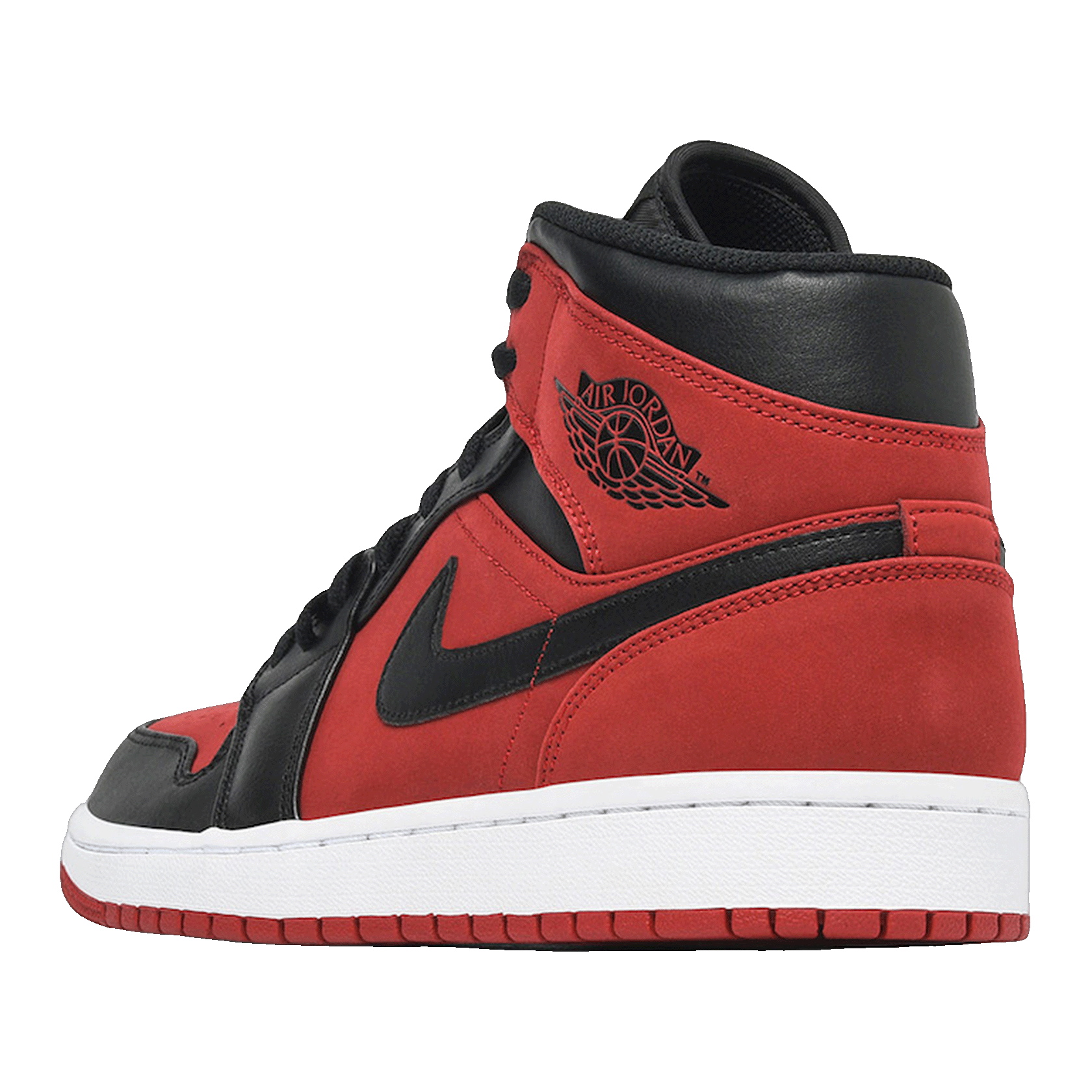 Nike Air Jordan 1 Mid Gunsmoke Volt Back