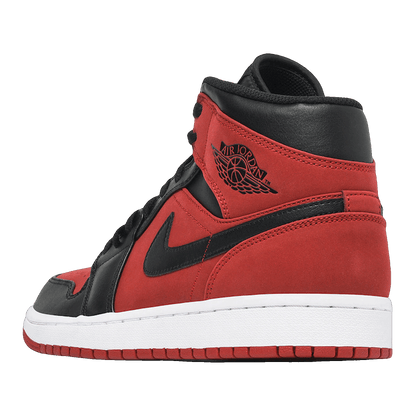 Nike Air Jordan 1 Mid Gunsmoke Volt Back