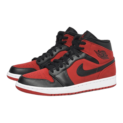 Nike Air Jordan 1 Mid Gunsmoke Volt Side