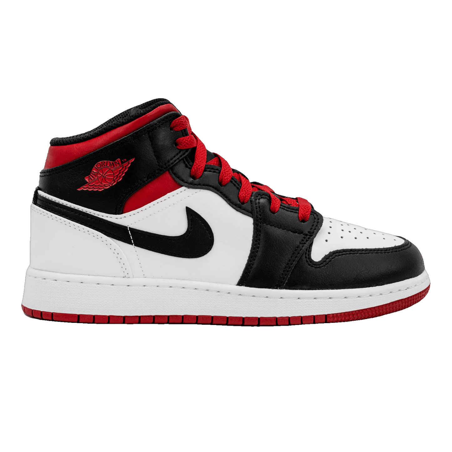 Nike Air Jordan 1 Mid Gym Red Black Patent