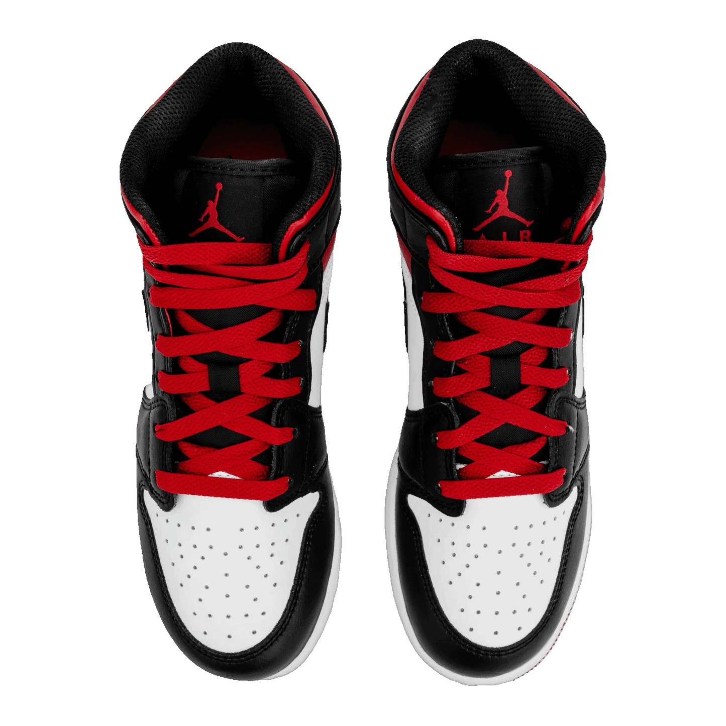 Nike Air Jordan 1 Mid Gym Red Black Patent Oben
