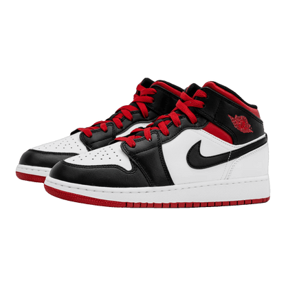 Nike Air Jordan 1 Mid Gym Red Black Patent Side
