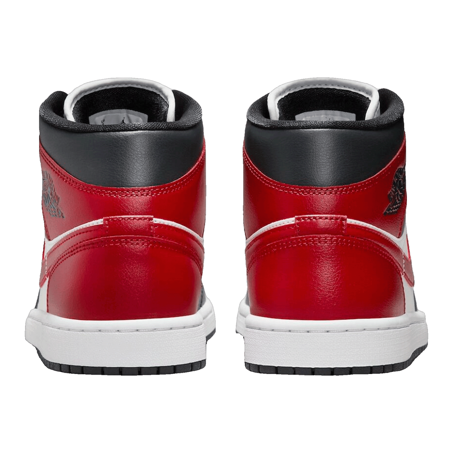 Nike Air Jordan 1 Mid Gym Red Black Toe (GS) Back