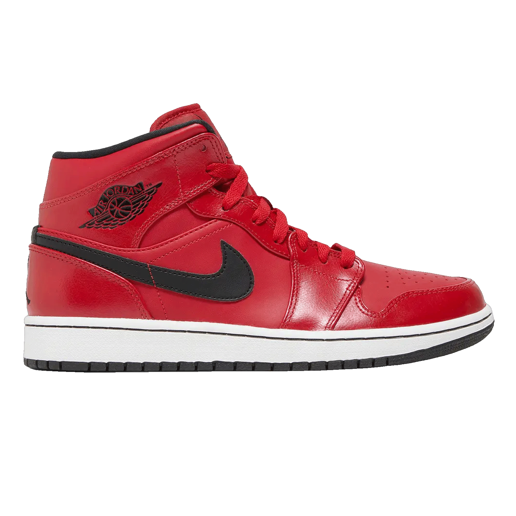 Nike Air Jordan 1 Mid Gym Red Black (W)