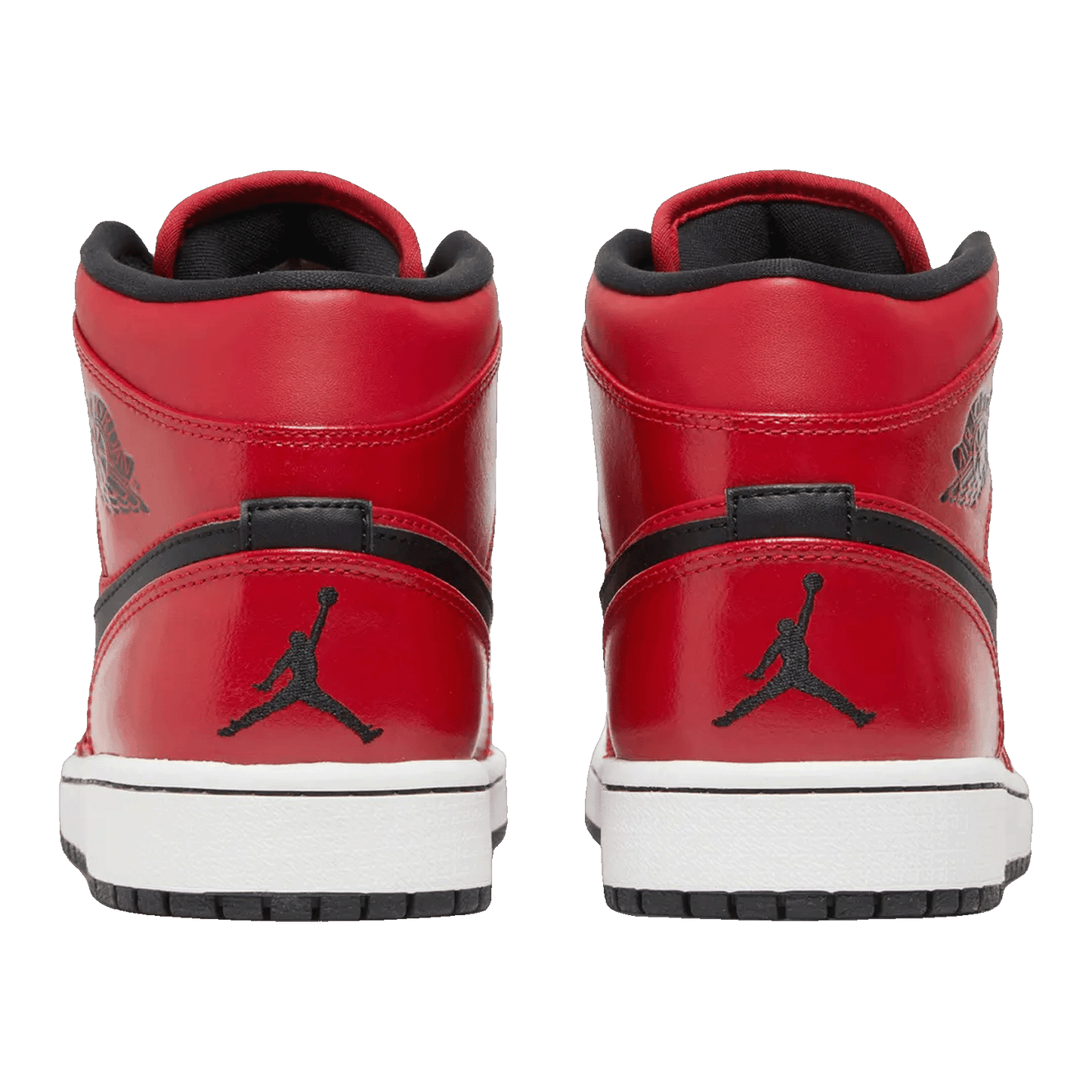 Nike Air Jordan 1 Mid Gym Red Black (W) Back