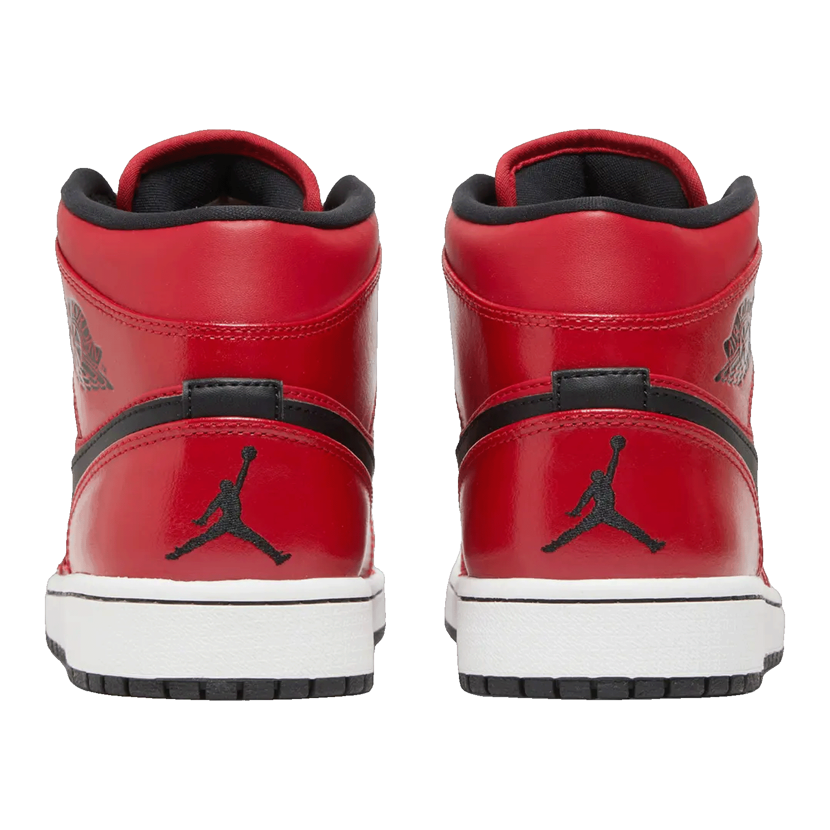 Nike Air Jordan 1 Mid Gym Red Black (W) Back