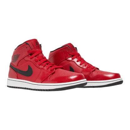 Nike Air Jordan 1 Mid Gym Red Black (W) Side