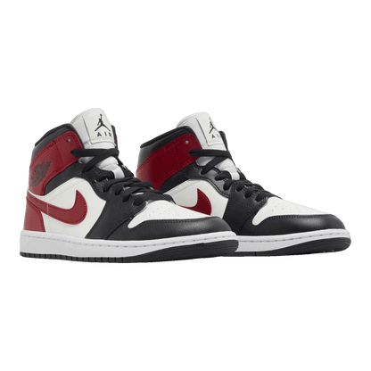 Nike Air Jordan 1 Mid Gym Red Off Noir (W) Side