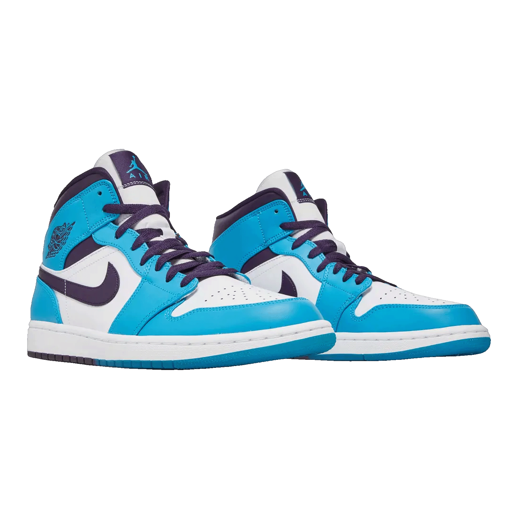 Nike Air Jordan 1 Mid Hornets Side