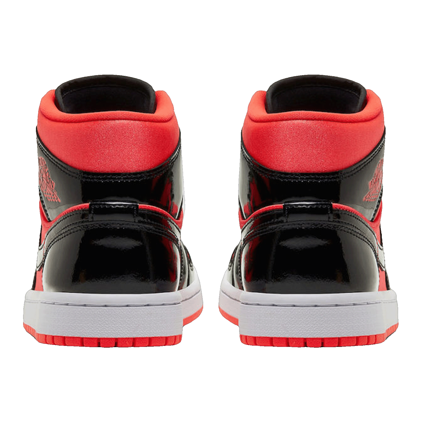 Nike Air Jordan 1 Mid Hot Punch Black (W) Back