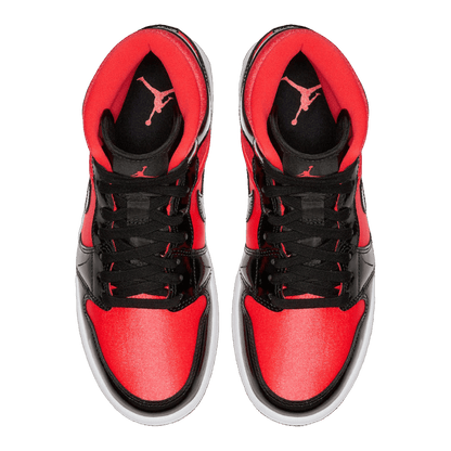 Nike Air Jordan 1 Mid Hot Punch Black (W) Oben