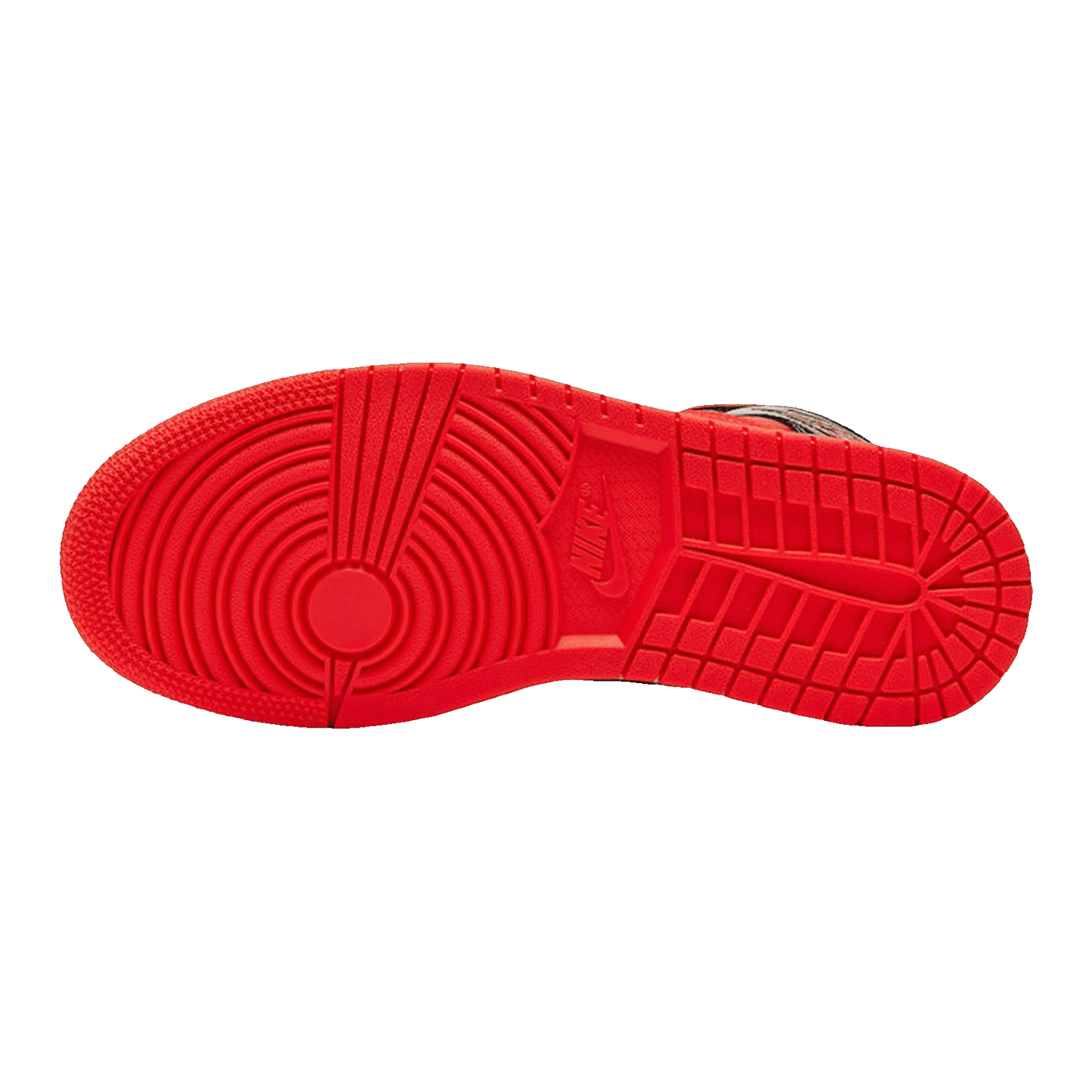 Nike Air Jordan 1 Mid Hot Punch Black (W) Sohle