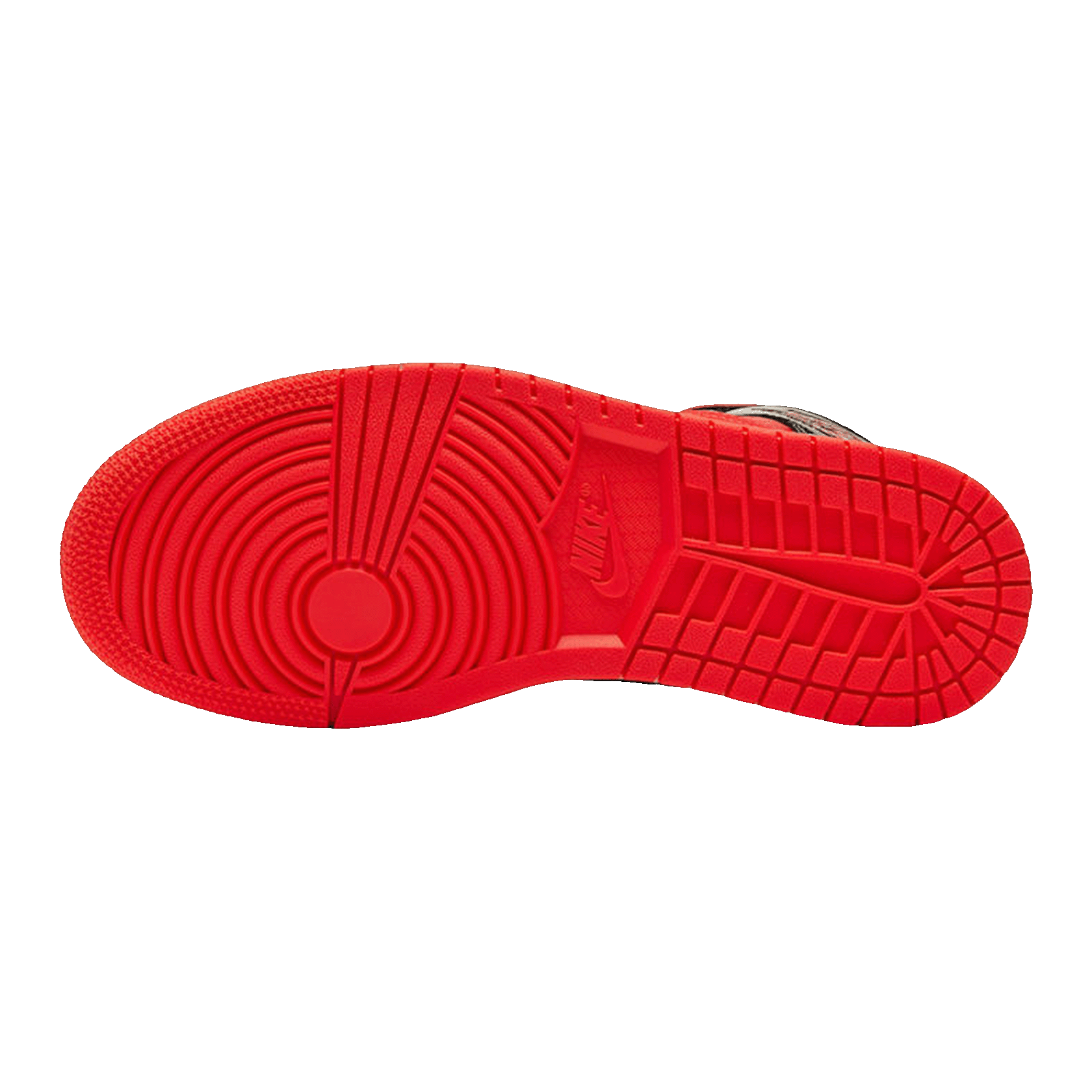 Nike Air Jordan 1 Mid Hot Punch Black (W) Sohle