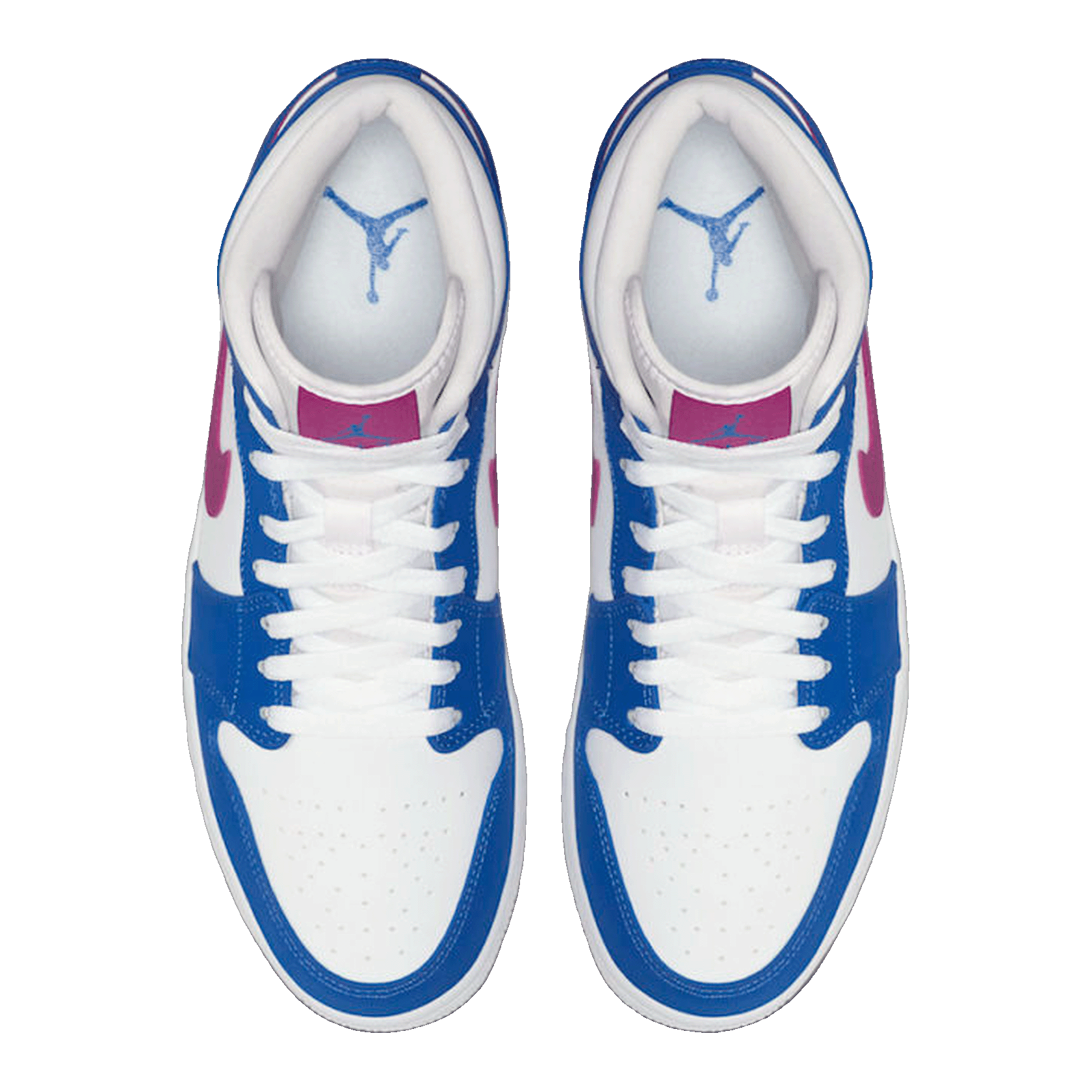 Nike Air Jordan 1 Mid Hyper Royal Hyper Violet Oben