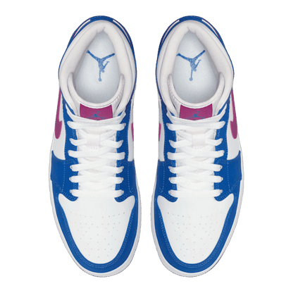Nike Air Jordan 1 Mid Hyper Royal Hyper Violet Oben