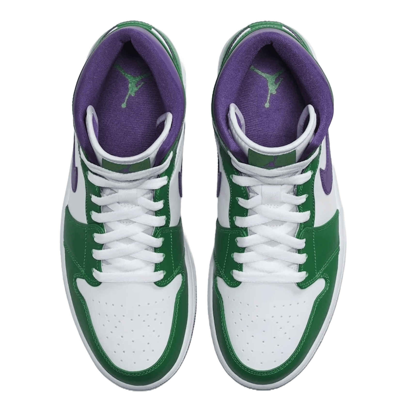 Nike Air Jordan 1 Mid Incredible Hulk (GS) Oben