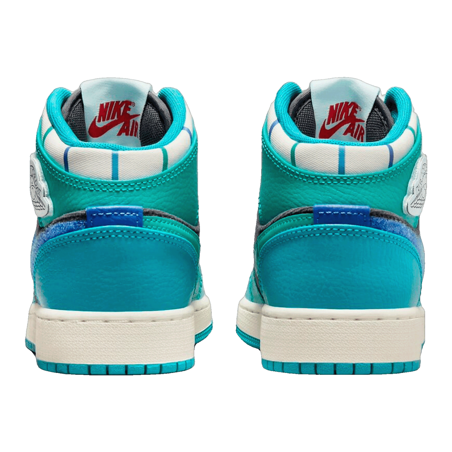 Nike Air Jordan 1 Mid Inspired by the Greatest Aquatone (GS) Back