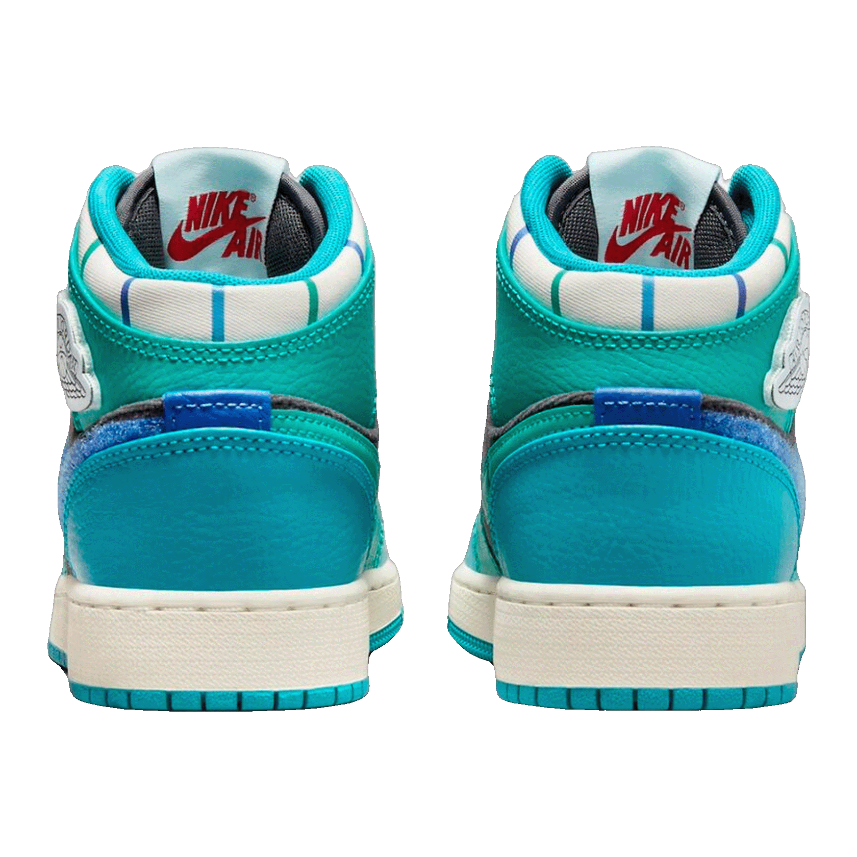 Nike Air Jordan 1 Mid Inspired by the Greatest Aquatone (GS) Back
