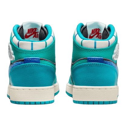 Nike Air Jordan 1 Mid Inspired by the Greatest Aquatone (GS) Back