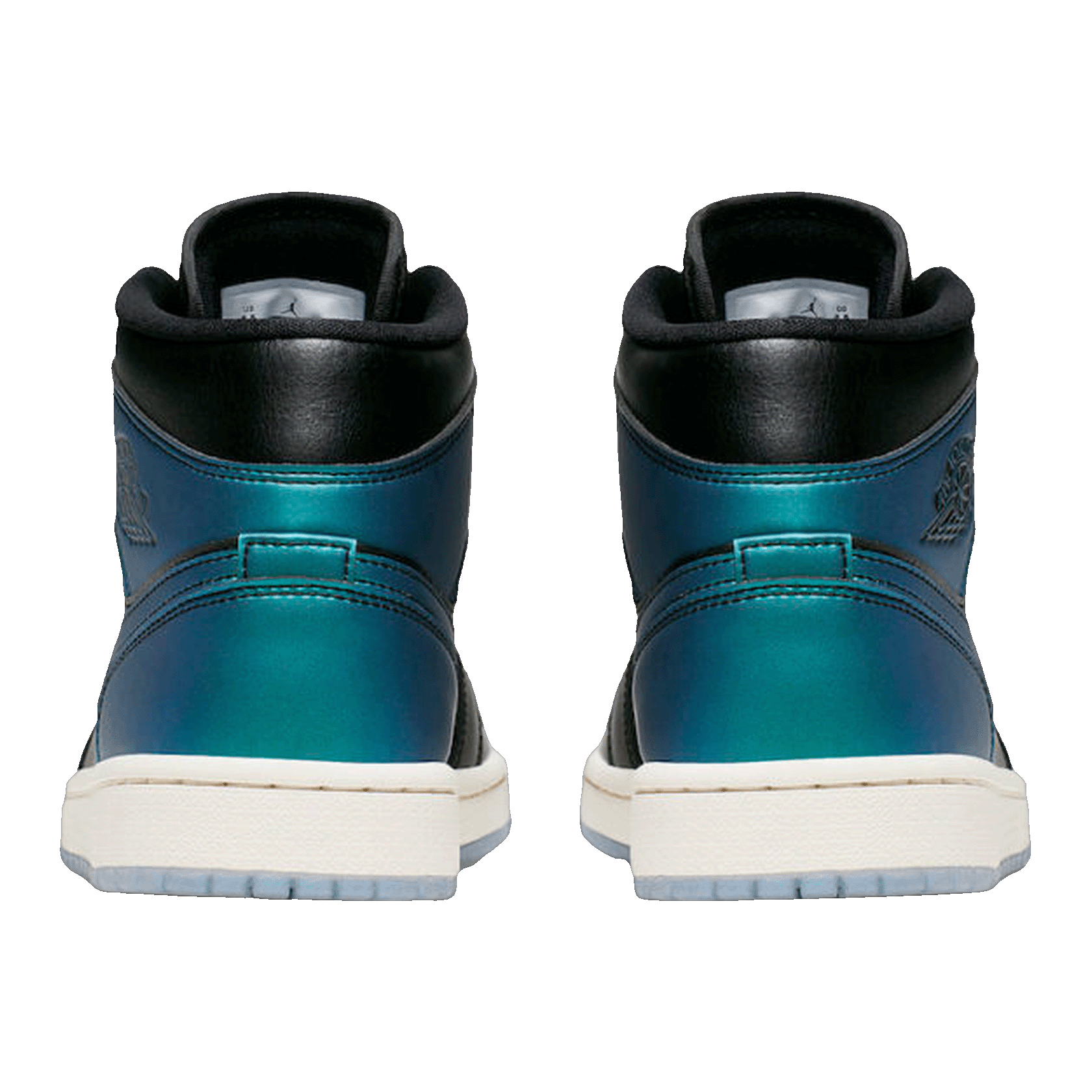 Nike Air Jordan 1 Mid Iridescent Black (W) Back