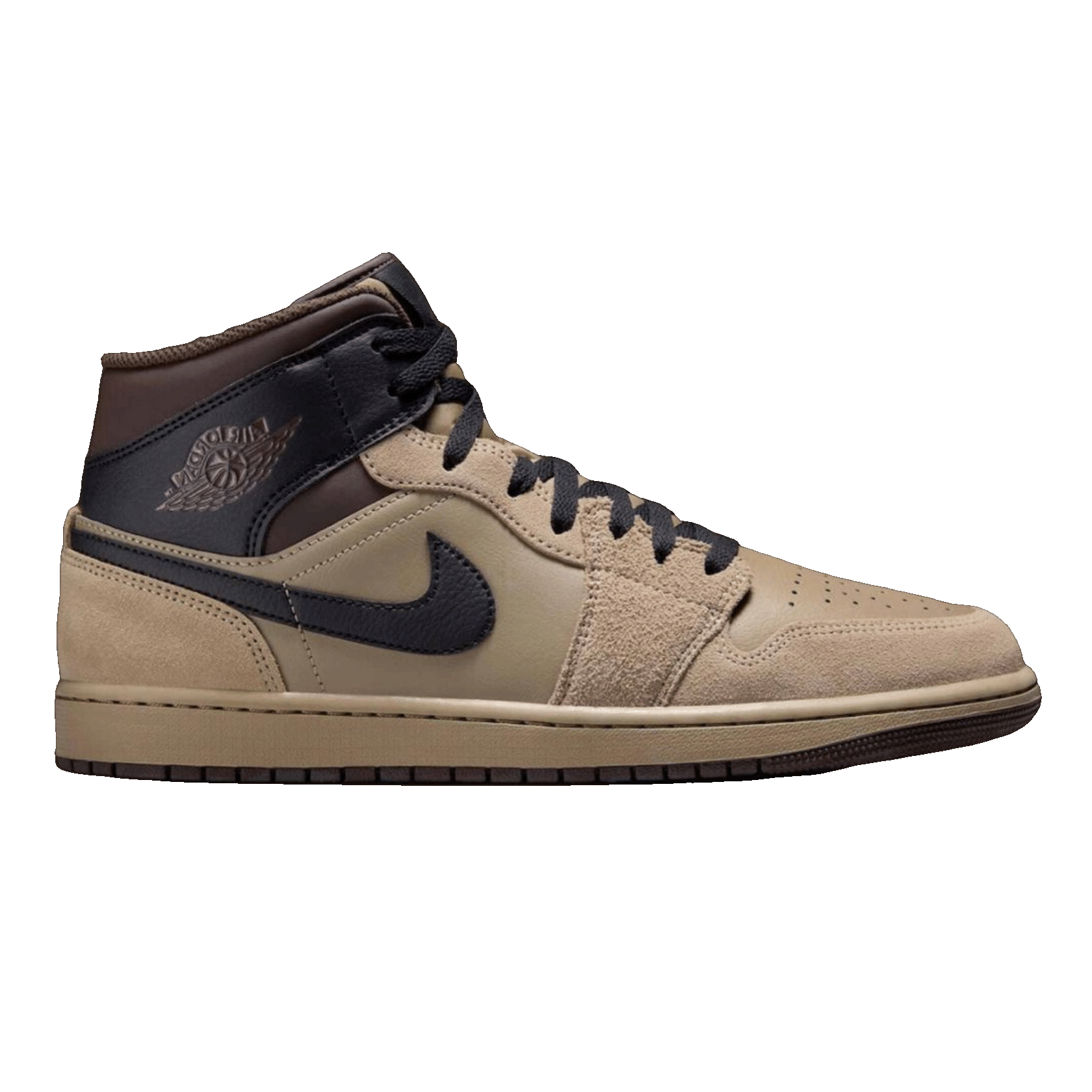 Nike Air Jordan 1 Mid Khaki Baroque Brown