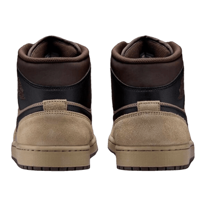 Nike Air Jordan 1 Mid Khaki Baroque Brown Back