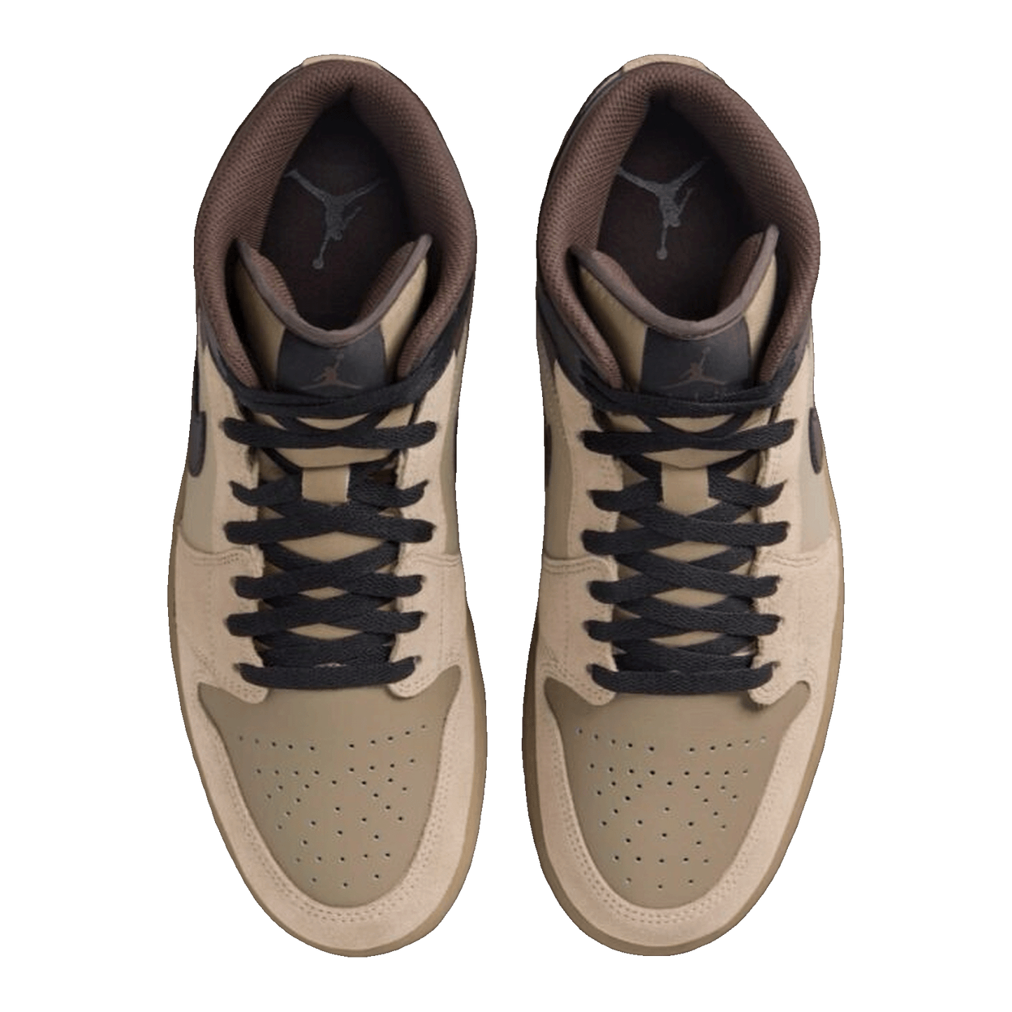 Nike Air Jordan 1 Mid Khaki Baroque Brown Oben