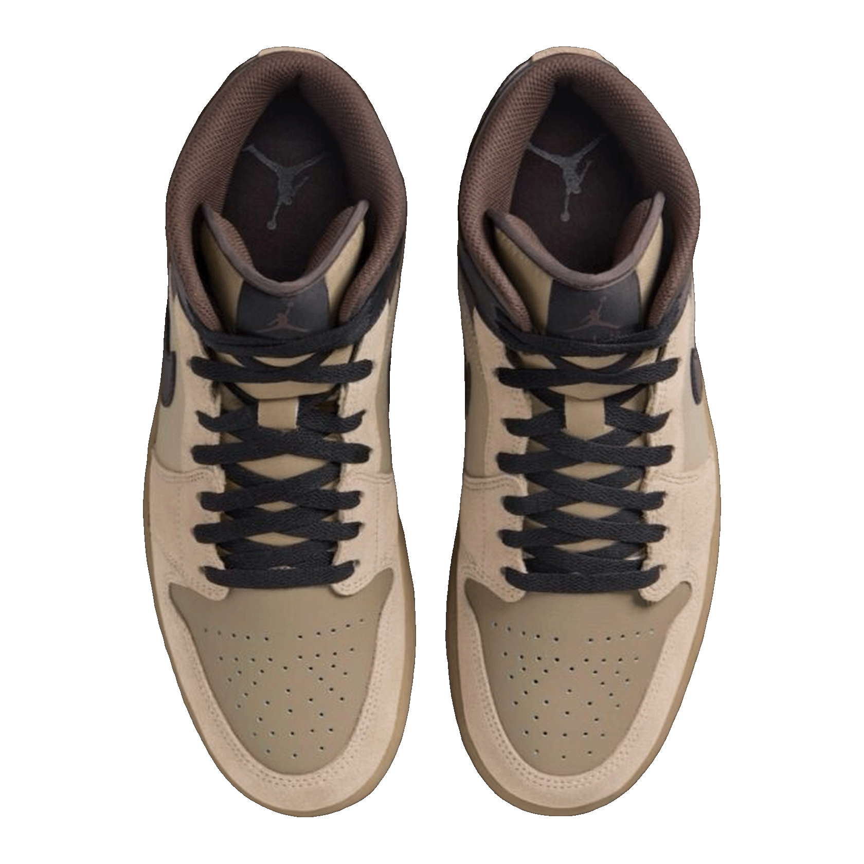 Nike Air Jordan 1 Mid Khaki Baroque Brown Oben